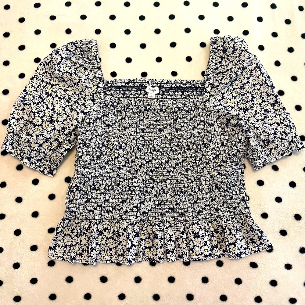 J. Crew Daisy Top Women’s Size Large NWT